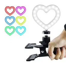 

32 RGB Ring Light 16cm Photography Lighting Dimmable 3200K-5600K Selfie Video Studio Ringlight Kit for Live Stream Youtube
