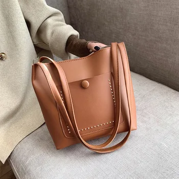 

Retro New Small Bag Women's New Women's Bag Fashion One-Shoulder Bucket Bag