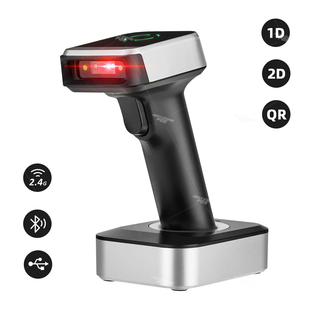 Сканер штрих кода ISSYZONEPOS 1D 2D с поддержкой Bluetooth 2 4 ГГц|Сканеры| |