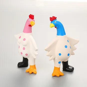 

Pet Dog Puppy Chew Toy Colorful Screaming Rubber Chicken Toy For Dogs Latex Squeak Squeaker Bite Toy Pet Training Products