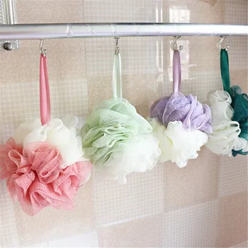

Loofah Bath Shower Sponge Pouf Mesh Ball Exfoliating Premium Scrubber soft and flexible comfortable, clean and sanitary