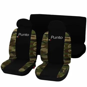 

COPRISEDILI FIAT PUNTO FODERE AUTO SEDILI BICOLORE NERO - MIMETICO CLASSICO