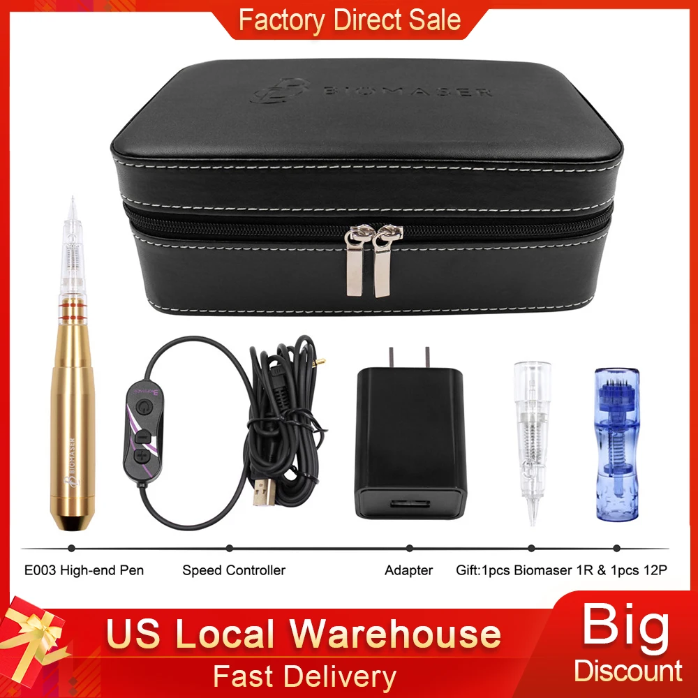 

Biomaser Original Permanent Makeup Machine Tattoo Pen Eyebrow Swiss Motor Rotary Tattoo Machine Rotary Car with Speed Control