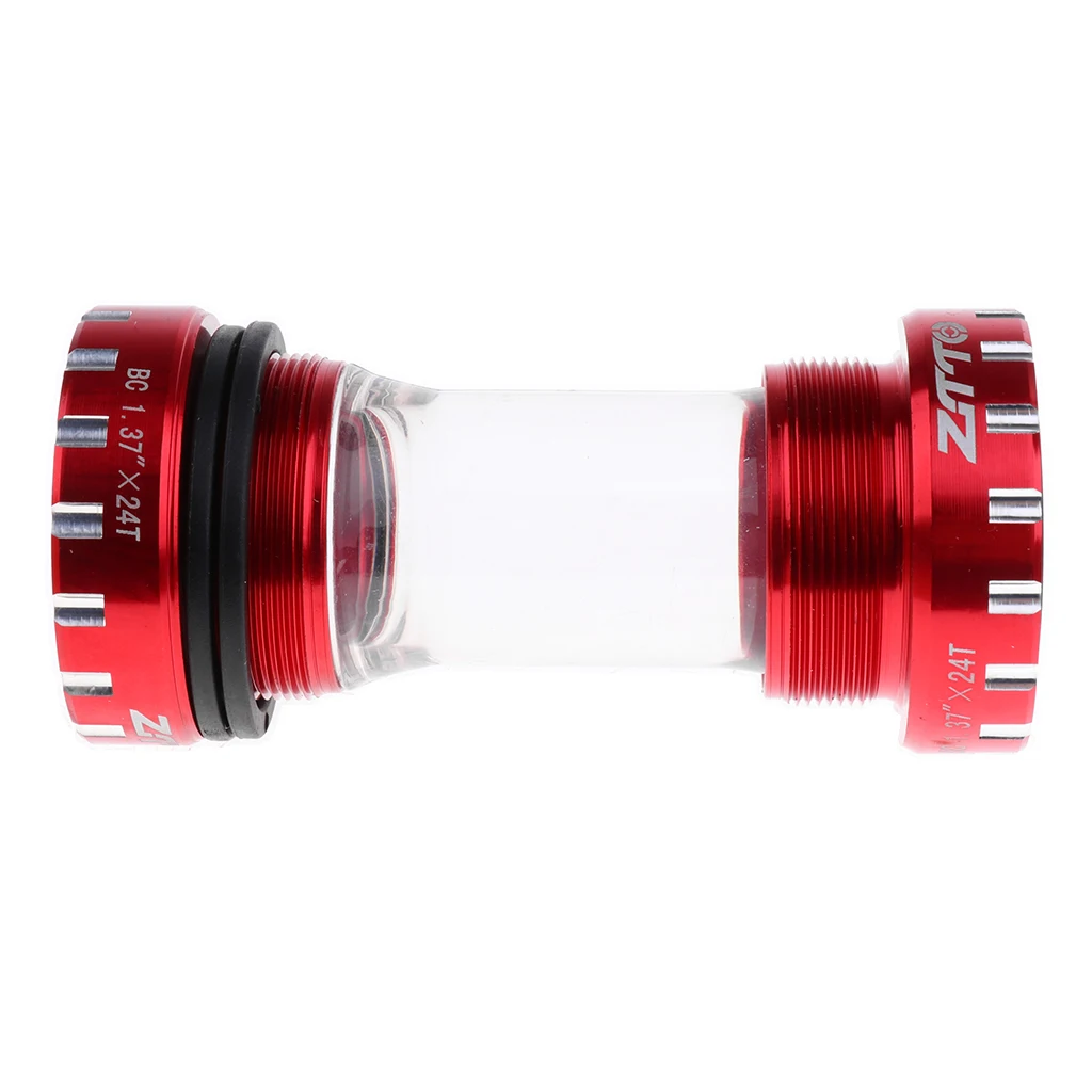 Red Велосипедная Нижняя Скоба 68-73 мм, велосипедная ось bb Crank Set Axis Thread-type - Цвет: Red