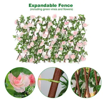 

18Types Garden Plant Fence Retractable Fence Artificial Garden Plant Fence UV Protected Privacy Screen For Garden Fence Backyard