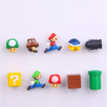 

10pcs 3D Super Mario Bros Fridge Magnets Refrigerator Magnet Message Sticker Adult Man Girl Boy Kids Children Toy Birthday Gift