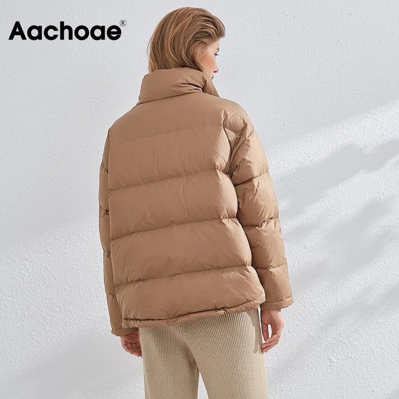 Aachoae Womens Coats 2020 Winter Single Breasted