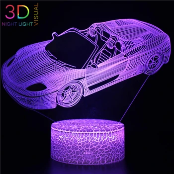 

ATOPH Night Light Vehicle Series Sedan Car 3D LED Nightlight Children Bedroom Decoration Lighting