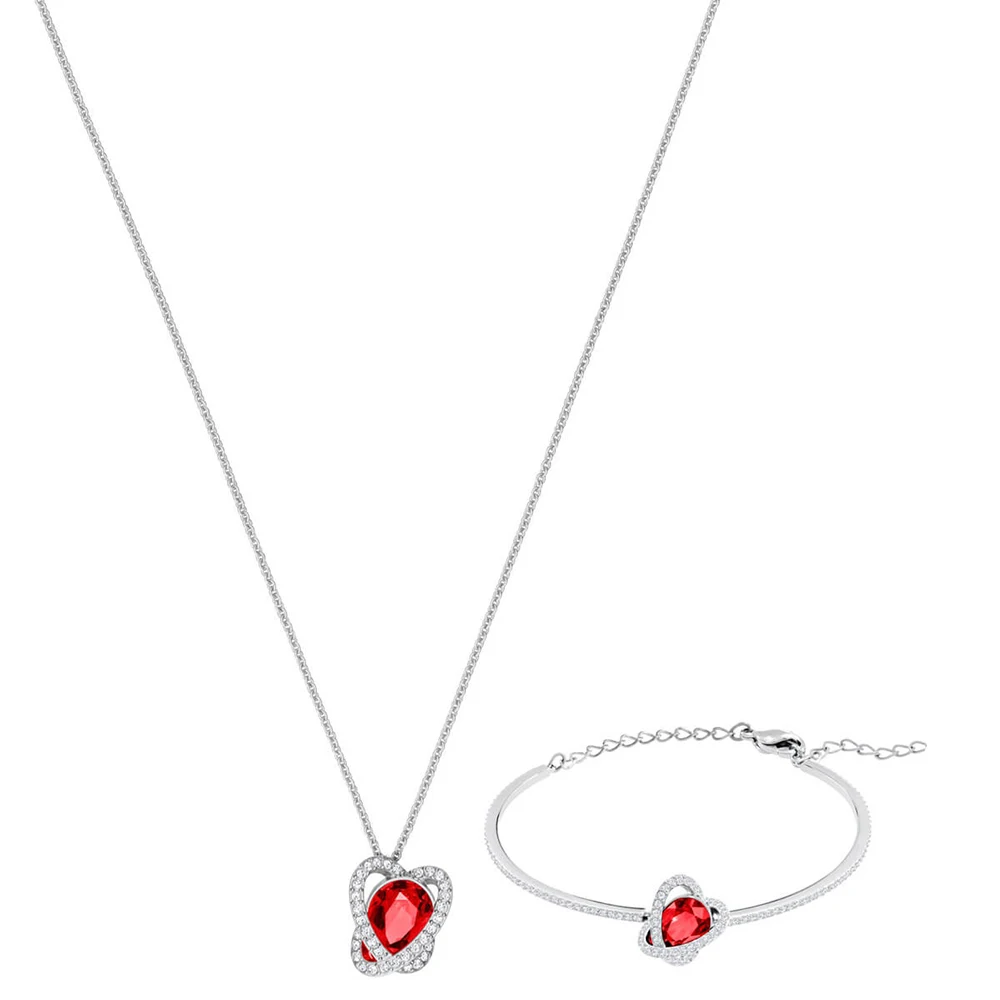 

SWA RO 2019 Spring Genuine 1:1 High Quality New OUTSTANDING Set Necklace Fashion Glamour Lady Set Jewelry Free Shipping 5463761