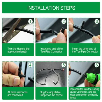 

DIY Micro Drip Irrigation System Plant Self Watering Garden Hose Kits Garden Hose Micro Drip Watering Kits For Seeds Vegetable F