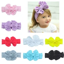 Европа и Америка AliExpress EBay Amazon горячая Распродажа хлопок ткань дети лук детская лента для волос милые аксессуары для волос головной убор