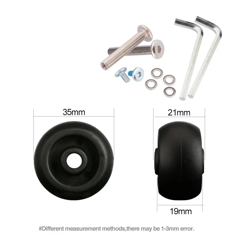 

Luggage Universal Wheel Accessories Wheel Travel Luggage Pulley Wheel Mute Wheel Universal Replacement 20 inch 28 inch