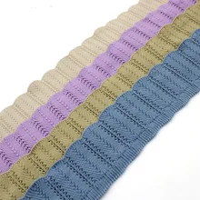 1 шт. 5,5-7 см в ширину 23 цвета Высокая Стретч-трикотаж ткань diy ребра манжеты декольте unisexs