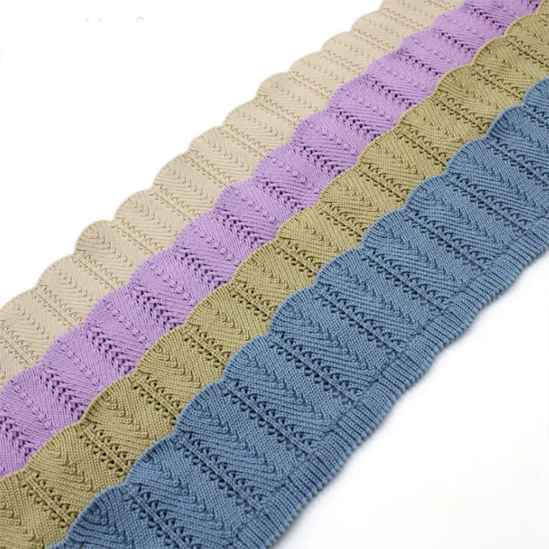 

1 pcs 5.5-7cm wide 23color high stretch knitwear fabric diy rib cuff neckline unisexs