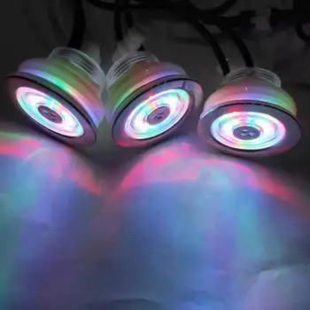 

5pcs recessed waterproof RGB LED underwater massage led spa bubble air jet light hot tub light with 1 manual light controller