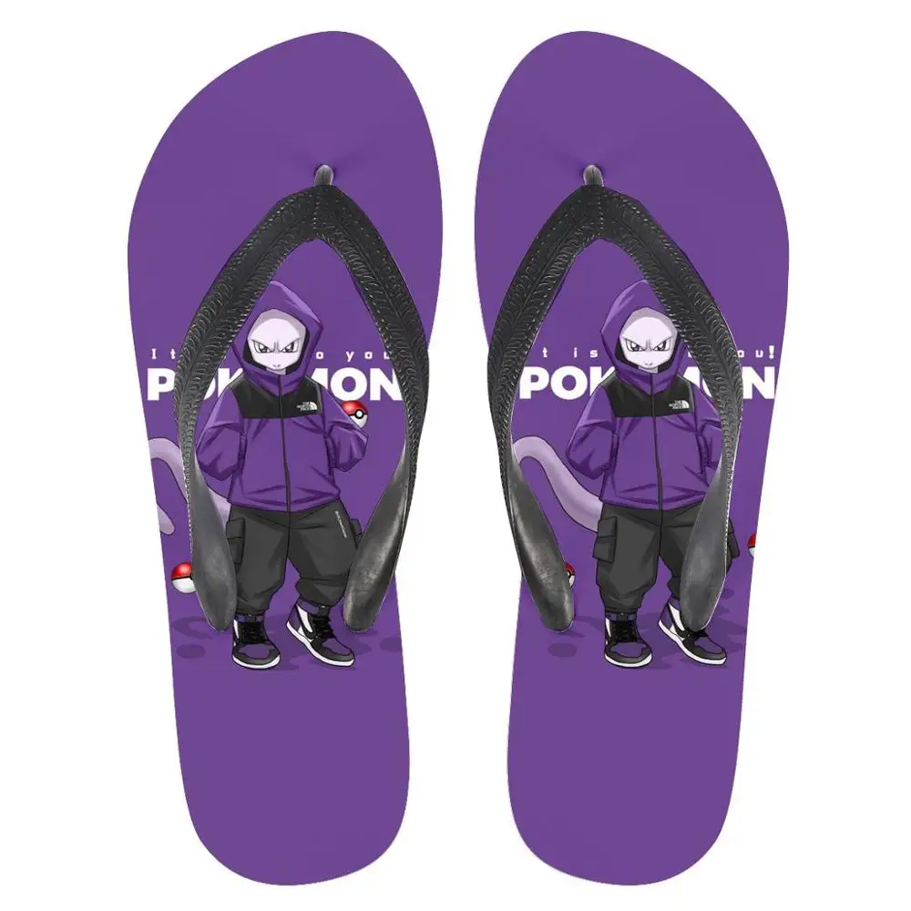 

Anime Dragon Ball Pokemon Naruto Flip Flops Men Summer Anti-skid Outdoor Light Casual Beach Male Sandals Household Slipper