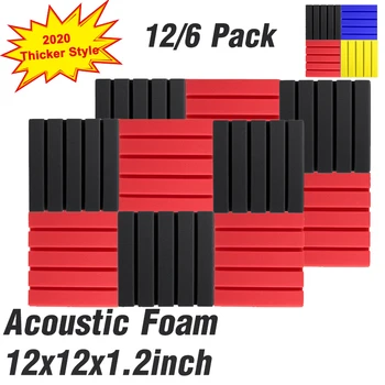 

24pcs New Soundproofing Foam Panel Studio Acoustic Panel 300x300x30mm Wedges Soundproof Absorption Treatment Panel Wall Decor