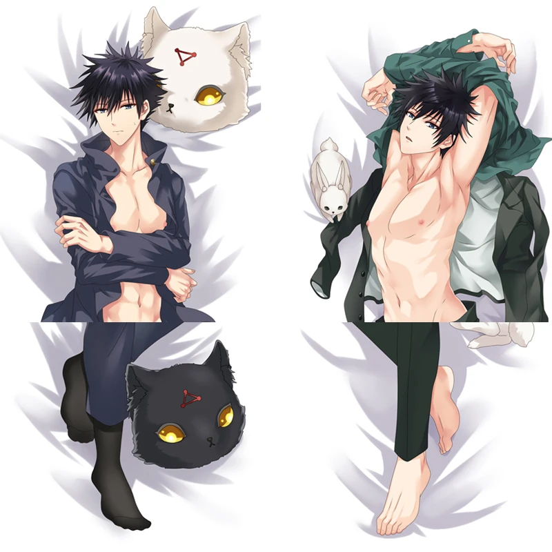 

MMF Jujutsu Kaisen Characters Yuji Itadori Megumi Fushiguro & Satoru Gojo Dakimakura Body Pillow Case Cover