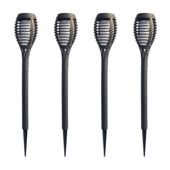 

4 Solar Led Flame Lights Torch Lights Outdoor Decoration Landscape Lights Courtyard Garden Decoration