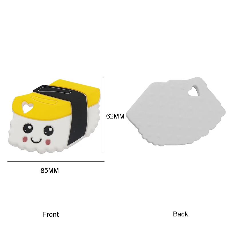 Chenkai Silicone Mordedor Princesa Soldado Leão Castelo Foguete Sushi Arco-íris Bolo Raposa Dentição Faça Você Mesmo Bebê Manequim Acessório 10 Pçs 13 Mordedores p bebê