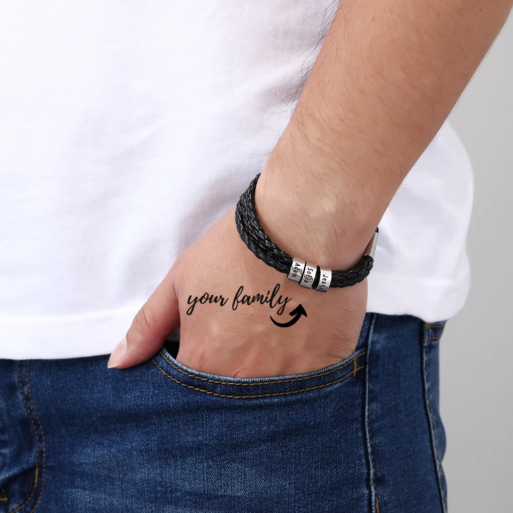 family bracelets with names