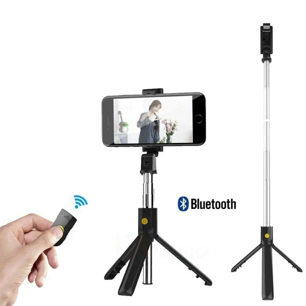 MeterMall K07 Extendable Tripod with Detachable Wireless Remote and Tripod Stand Bluetooth Control