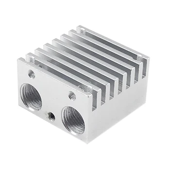 

Multi-Extruder Aluminum Alloy Double-Headed Heat Sink Dual-Color Mixed-Colored Nozzle Heat Sink All Metal Upgrade DIY Extruded A