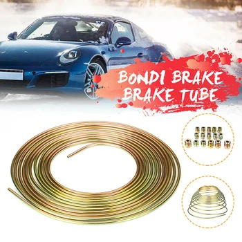 

High Vibration-fatigue Limit 25Ft. Roll Coil Of 3/16'' OD Brake Line Tubing Kit W/ 16 Tube Nuts