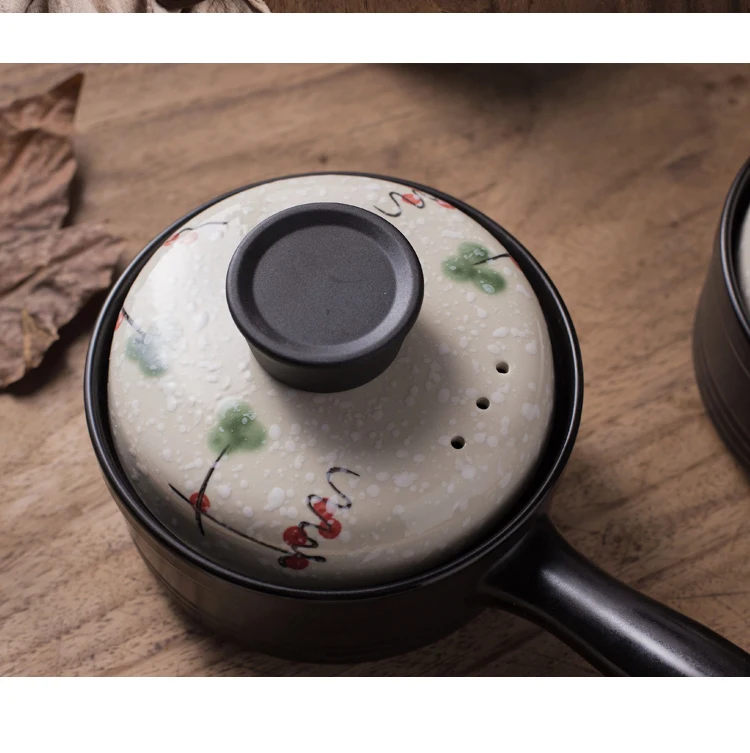 Японский стиль Бриз мини керамический горшок горячий молочный каша лапша детская маленькая с одной ручкой керамический горшок суп кастрюля