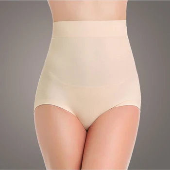 

Women Underwear Silky Luster Siamese Corset Thin Tummy Control Wire Free High Waist Shapewear Body Shapers Panties