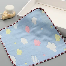 Муслиновые носовые платки, тканевые детские полотенца для новорожденных, многоразовые квадраты, муслиновые Детские хлопковые марлевые салфетки, Мочалка для детей