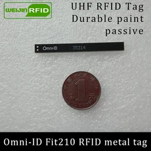 UHF RFID Анти-металлическая метка omni-ID fit210 fit 210 915 МГц 868 МГц Alien higgs3 EPCC1G2 6C прочная краска смарт-карта пассивные RFID метки