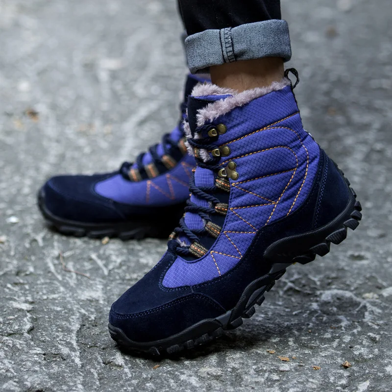 

2020 Free Shipping Winter Back Down Snowfield Boots Man Northeast Keep Warm Increase Down Cotton-padded Shoes Botas Hombre
