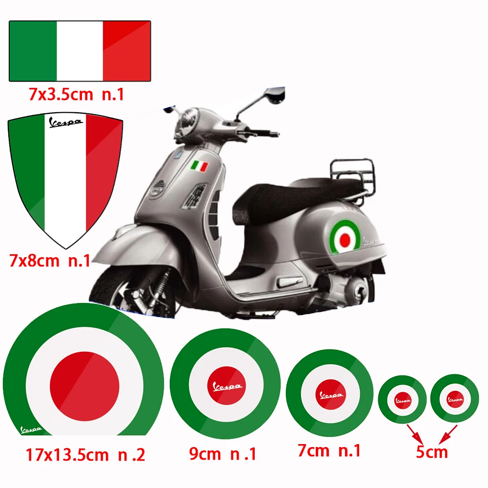 Наклейки на мотоцикл с итальянским флагом наклейки чехол для PIAGGIO VESPA GTS GTV LX LXV SPRINT
