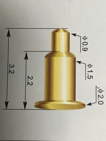 Токовая игла 2,0x3,2 мм штыревой Контакт Аккумулятора Pogo штырь игла пружина проводящая игла пробник