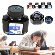 50 мл чернила с перьевой ручкой Чернила 5 цветов каллиграфия экзамены школьные принадлежности подарок студенческие чернила для письма Полезные Офисные дешевые