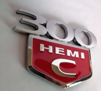 1 шт. 300C HEMI эмблема на багажник Decklid для Chrysler 300 C HEMI 2005 2006 2007 2008 2009 2010-(хром черный