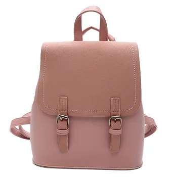 

2021 Hasp Bags Women's Backpack For Teenager Luxury PU Leather Kawaii Large Women's Bag Backpack Cute Graceful School Bags Girl