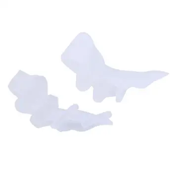 

1 Pair Silicone Finger Toe Protector Toe Separators Care Relief Stretchers Straightener Pain Foot Tool Bunion Protector J5S9