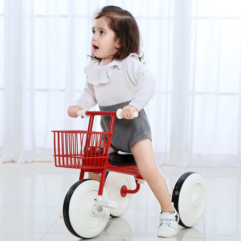 Детская трехколесная коляска для детей 1-3 лет, многофункциональная легкая детская коляска