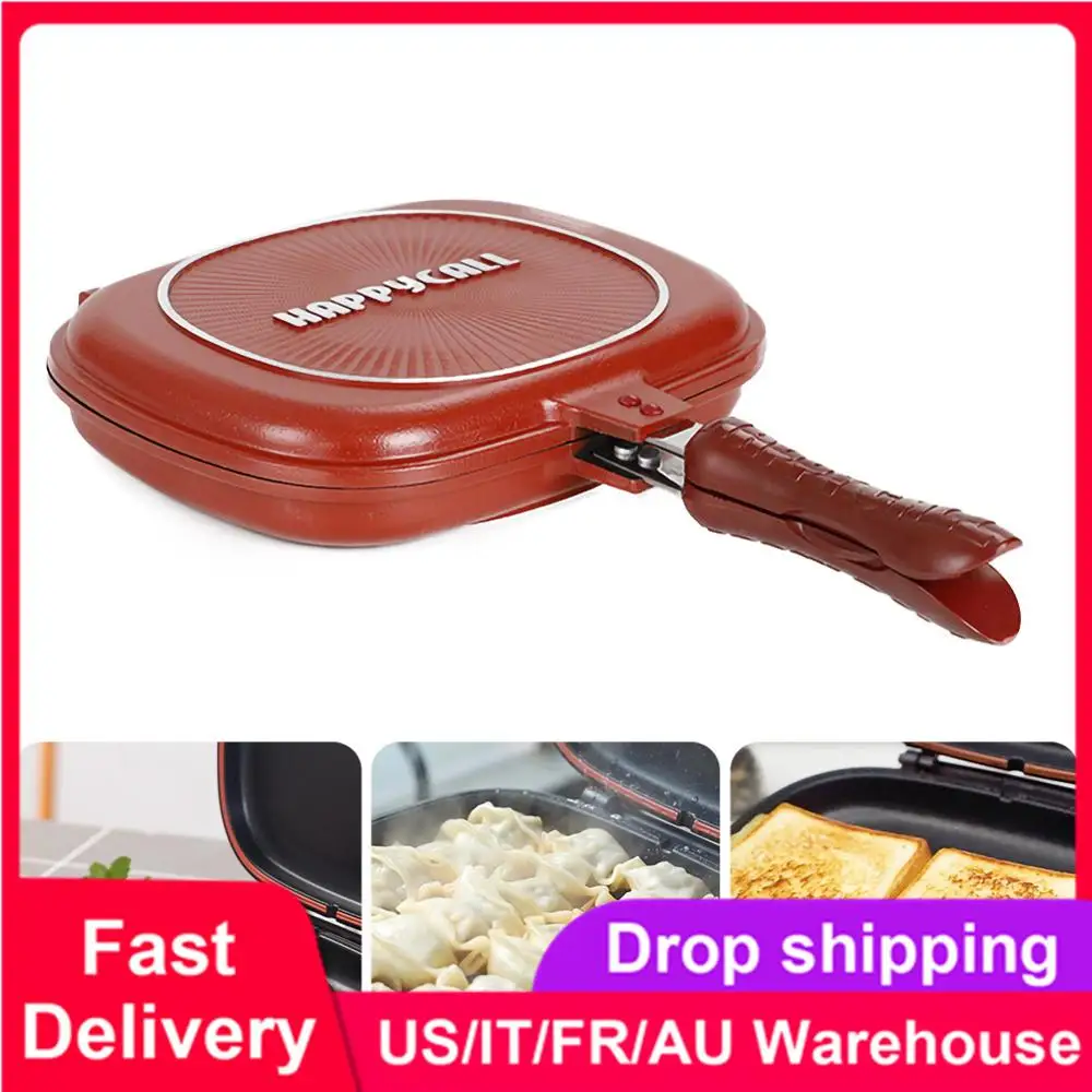 

32CM/28CM Frying Pan Non-Stick Double-Sided Barbecue Cooking Tool Stable Durable And Reliable Cookware Suitable For Home Outdoor