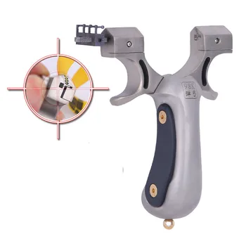 

Stainless Steel Slingshot 98K Outdoor Hunting Slingshot with Rubber Band Portable Slingshot