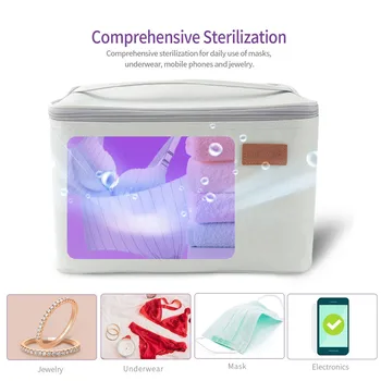 

Uv Cleaner Light Portable Sterilization Bag For Underwear Disinfection Storage Insulation Odor Removal Ultraviolet For Nail #g3