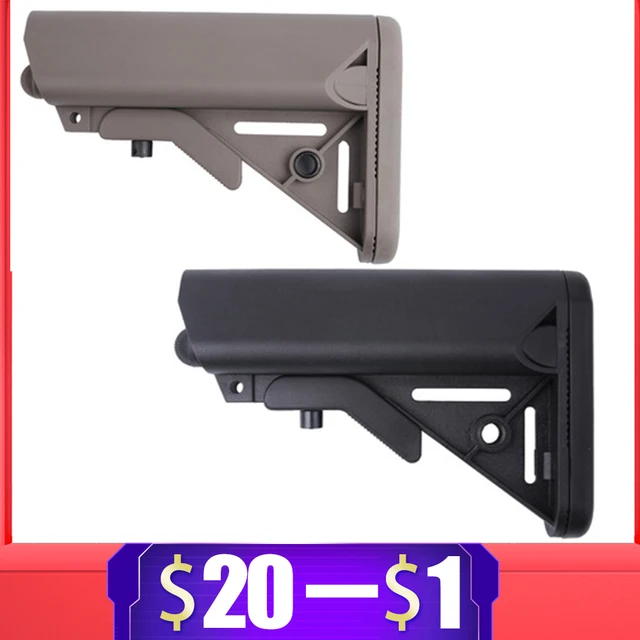 US $11.68 High Quality MK18 Nylon Stock for Airsoft AEG Air Gun M4 AK Gel Blaster JinMing8 JinMing9 BD556 CS 