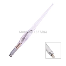 50 шт. Горячая PCD прозрачная ручка-держатель игл с постоянный макияж с микроволокном ручка для бровей 50 шт. ручка-держатель игл