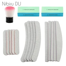 5 шт./компл. прочный полировщик зернистости песчаный блок ногтей полировщик бумага песок кисть, полировщик Дизайн ногтей набор для ультрафиолетовой обработки Польский Инструмент аксессуары