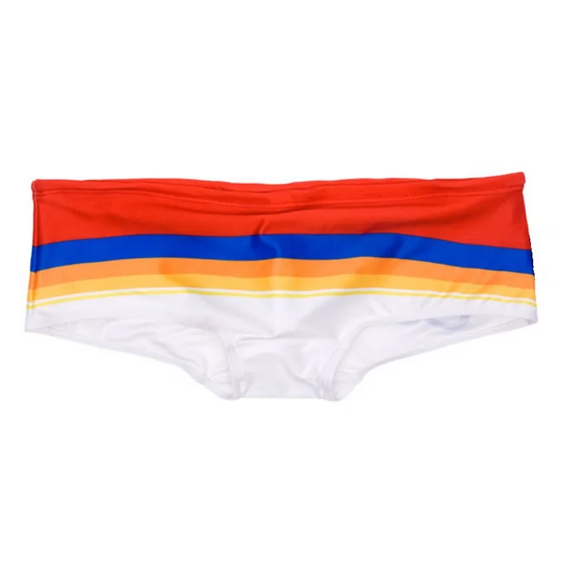 02 Red Yellow Blue Мужские плавки, трусы, мужские плавки, Шорты для плавания, шорты для серфинга, пляжные шорты, одежда для плавания, цветные, мягкие, летние, для плавания, XX-448 - Цвет: 02 Red Yellow Blue