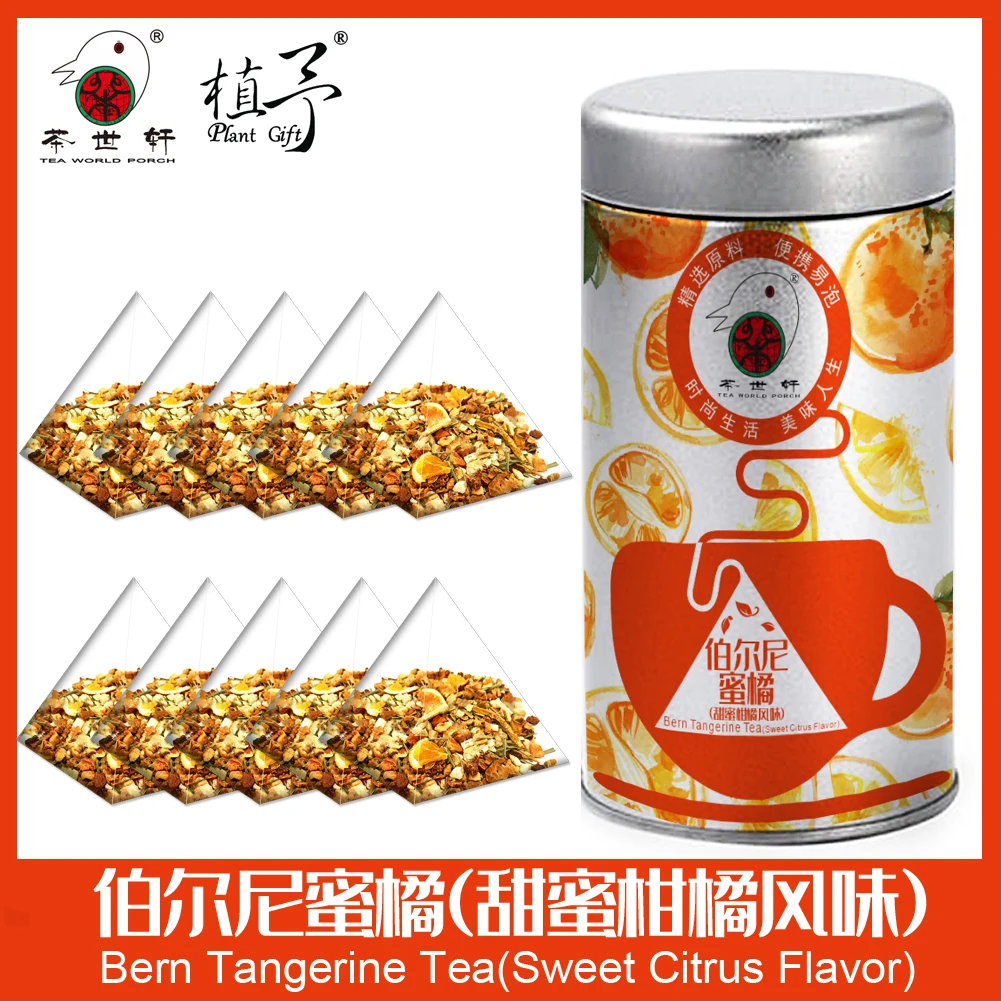 3g*10pcs Bern Tangerine Tea(Sweet Citrus Flavor) Skin Care Mask DIY Raw Materials Tea Bag Whitening Anti Acne Remove Freckle |