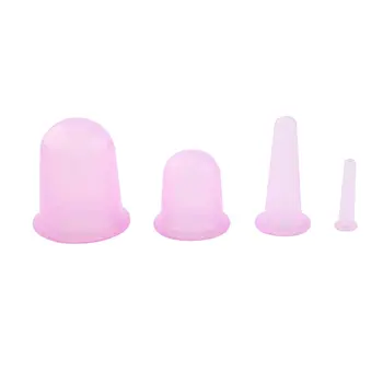 

4pcs/set Family Body Massage Helper Anti Cellulite Silicone Vacuum Cupping Cups Neck Face Back Massage Cupping Cups Health Care