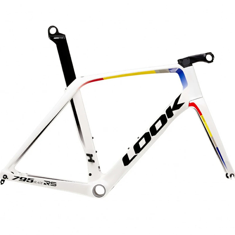 LOOK cuadro de fibra de carbono para bicicleta de carretera, marco de 52cm 54cm con freno en V de Color blanco, aspecto 795 BLADE RS Fleet Flagship neumático|Cuadro de bicicleta| -